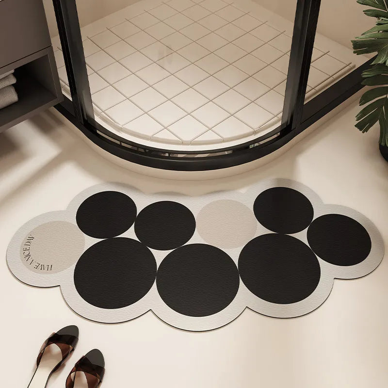 New Arc shaped Super Absorbent Bathroom Mat Non-Slip Diatom Mud Toilet Pad Quick-Drying Floor Mat Bath Mat Oasis Select 01 1pc Arc 36x75cm
