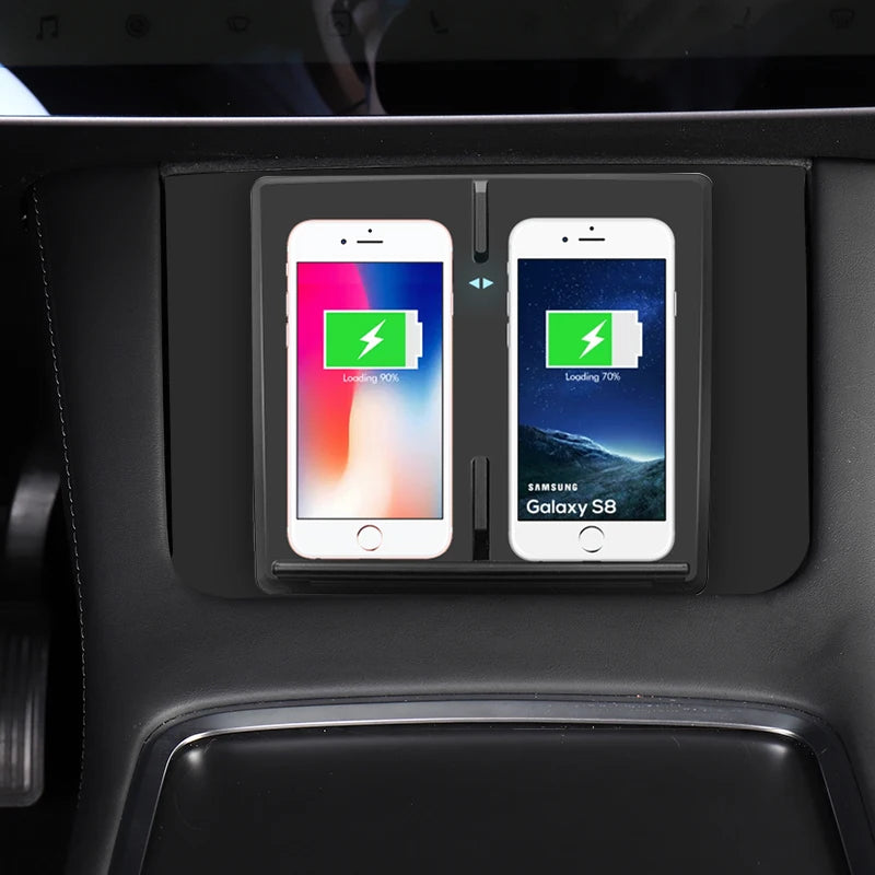 Tesla Model 3 Dual Wireless Car Charger – 10W Fast Charging Wireless Car Charger Oasis Select
