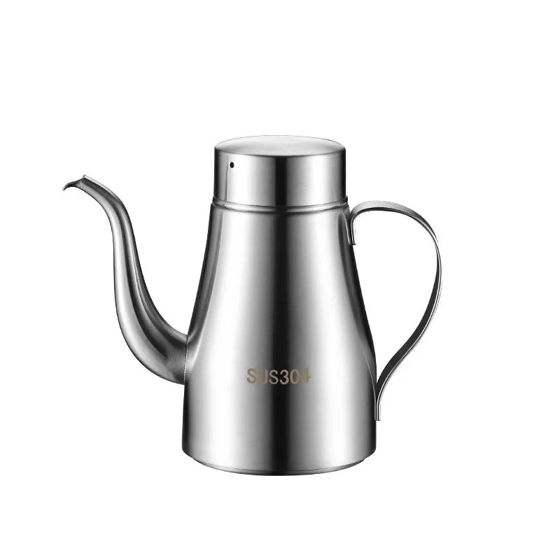 304 Stainless Steel Oil Pot Kitchen Oil Bottle Oil Tank Pot Household Edible Oil Pot Large Oil Tank Oil Pot Pouring Oil Bottle Oasis Select