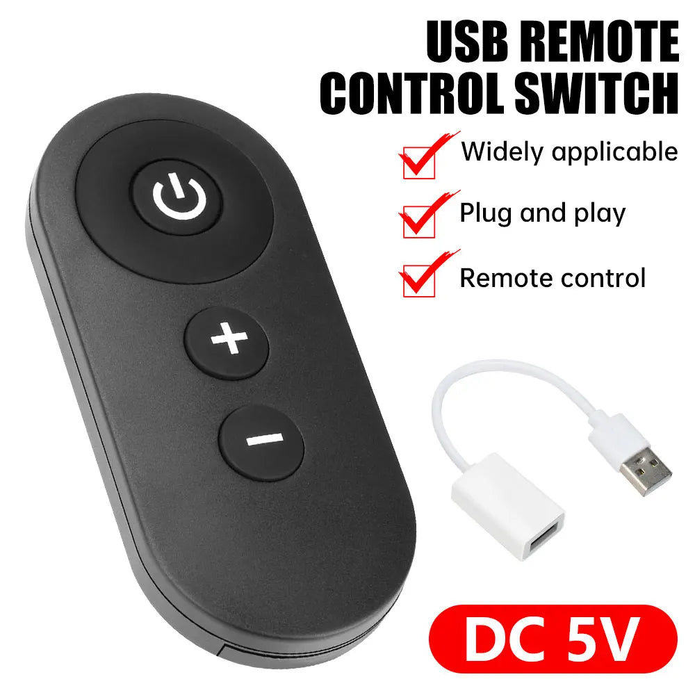 DC 5V USB RF Remote Switch - Wireless LED Strip Dimmer & Fan Speed Controller Module for Cabinet/Night Lights DIY Lighting Contr Oasis Select