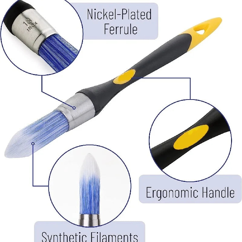 Professional Trimming Brush Corner Paint Detail Brush Edge Sharpener for Paint Edges Corners Edge Handheld Painting Tool Oasis Select