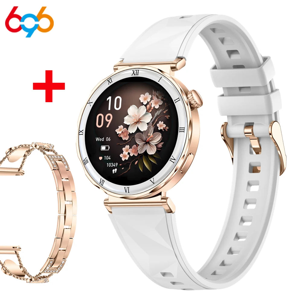 Women Smartwatch Information Push 1.19 Inch Amoled Screen Smart Watch Sleep Health Monitor Blue Tooth Call Sports Fitness Music Oasis Select GDWHS A GDZM