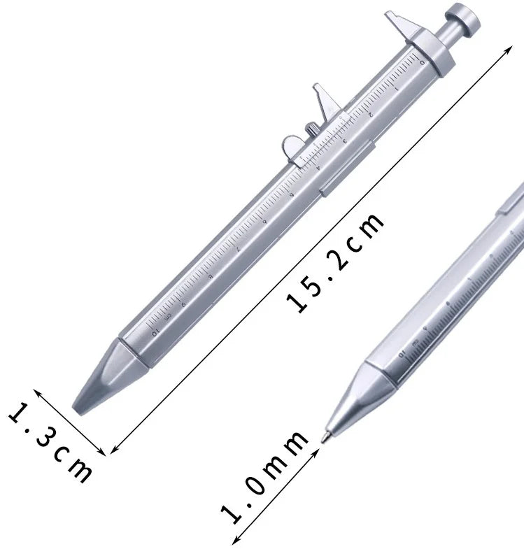 Multifunction Caliper pen Ball-Point 0.5mm ballpoint pen Gel Ink Pen Vernier Caliper Roller Ball Pen Creativity Stationery Oasis Select
