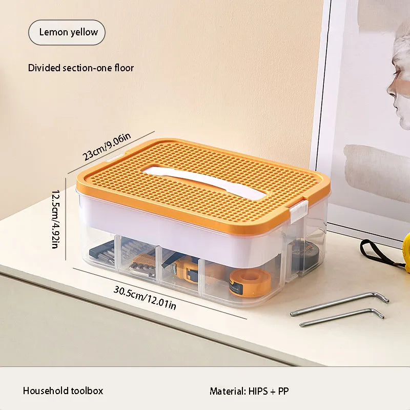 Tool storage box, large-capacity hardware parts storage box, designed for organizing and sorting tools and parts Oasis Select C