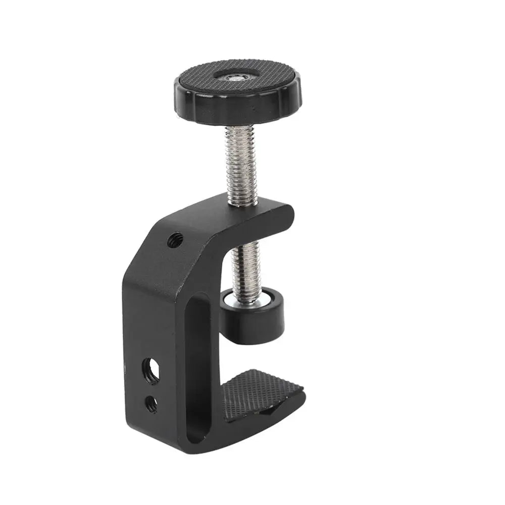 Light Support Stand Clip 1/4 inch Screw Desktop Mount C-Type Clamp Desk Fixed Holder Clip Camera Lamp Clamp Tripod Stand Clamp Oasis Select Small 6cm