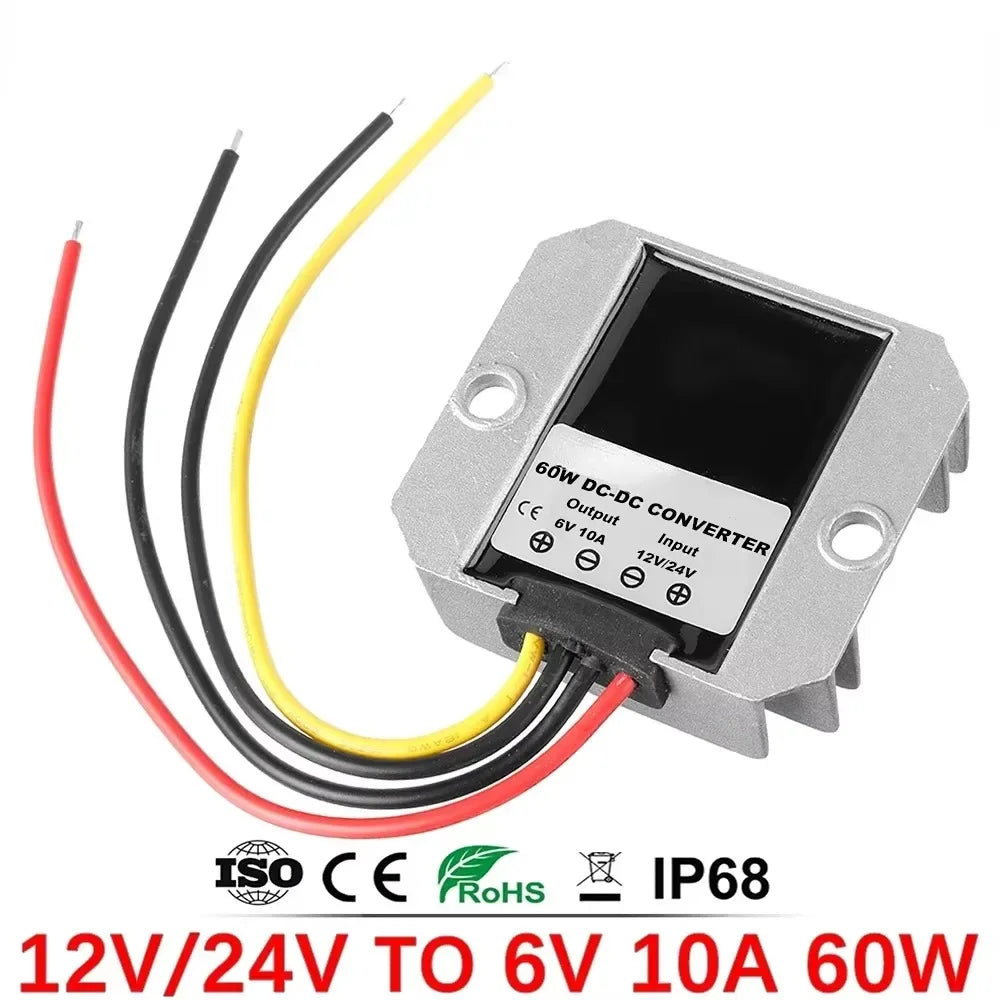 12V 24V to 5V 6V 5A 10A 12 Volt to 5 Volt Buck Power Supply DC Converter Step Down Regulator Voltage Reducer for Cars Toys Oasis Select