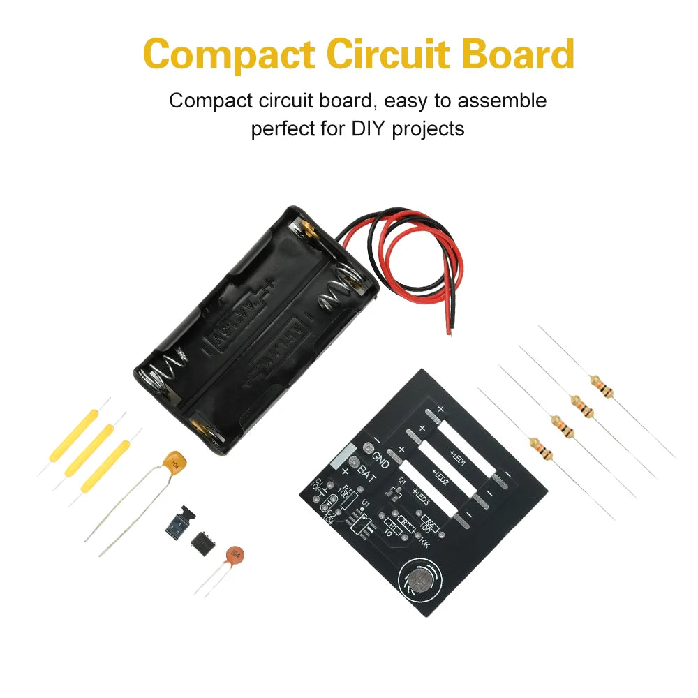 DIY Soldering Practice Kit DC 6V Touch-Sensitive Stepless Dimming Electronic Soldering Projects for Beginners Oasis Select
