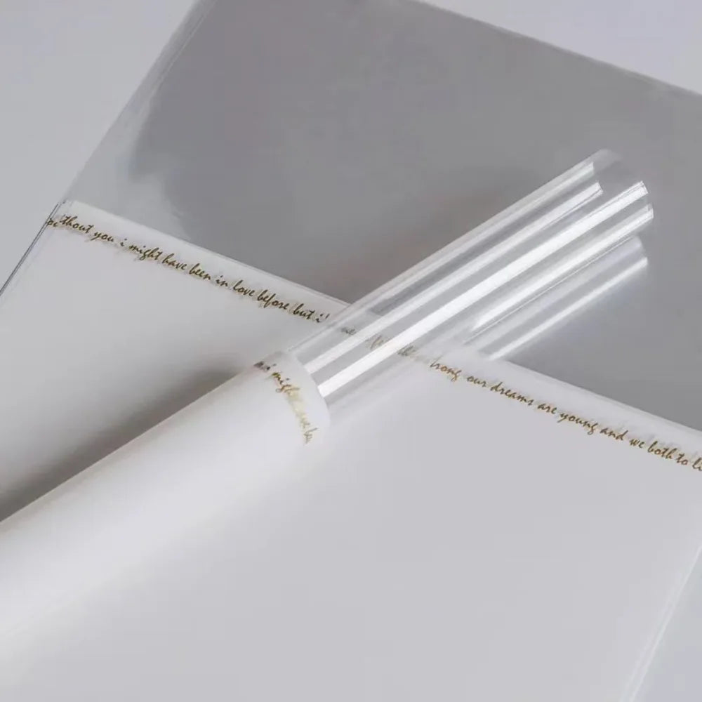 20-Pack Waterproof Single Flower Wrapping Bags | Clear Bouquet