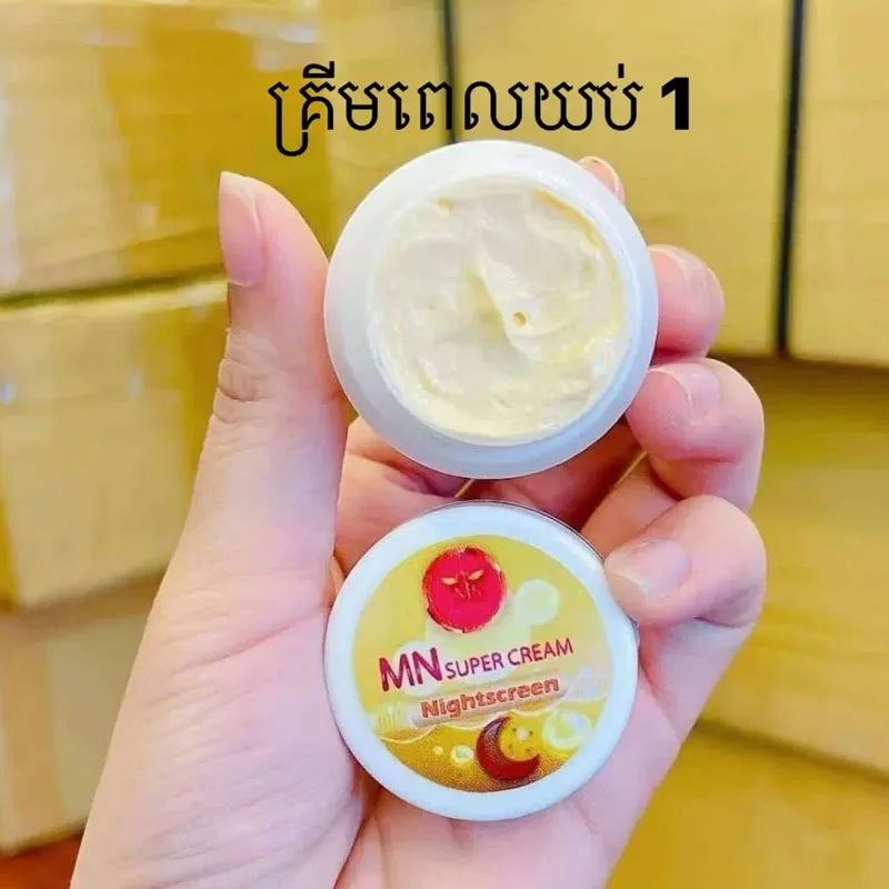 Thai Multi-Action Night Brightening Cream 1bottle Remove Spots Acne, Uneven Skin Tone，Moisturizing Whitening Lightening Skin Oasis Select