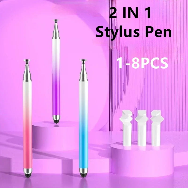 Smart Tablet Phone Universal 2 in 1 Capacitive Stylus Pen Drawing Pens for iPhone/Android All Capacitive Touch Screens Oasis Select