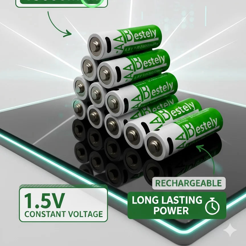 Hot selling AA 1.5V Constant Voltage, High Capacity ,Long Cycle USB-C Rechargeable BAT for Camera/Controller/Toys/Device Oasis Select