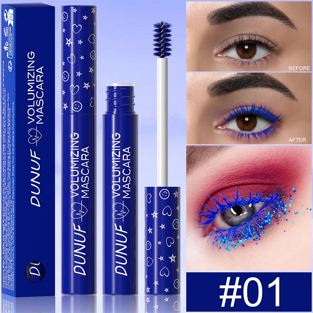 DUNUF Colorful Waterproof Mascara – Curling & Lengthening