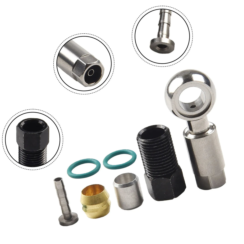 Bicycle Brake Cable End Banjo Sets BH90 Insert Connecter Oil Needle Olive Head For Shimano Hydraulic Disc Brake Hose MTB Bike Oasis Select