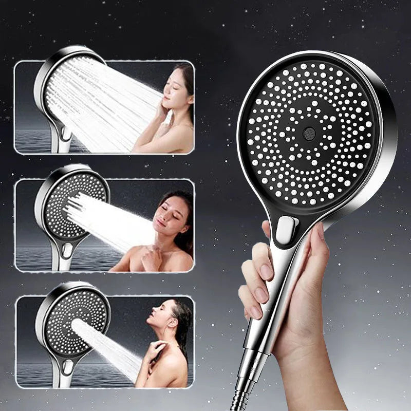 Showerhead shower bathroom accessories large panel showers for bathroom items 3 modes knobs portable heads parts fixture home Oasis Select