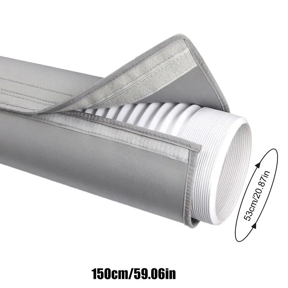 Air Conditioner Hose Cover Wrap AC Duct Insulation Wrap Vent Cover Protective Air Conditioner Parts Portable AC for 5In to 5.9In Oasis Select Gray
