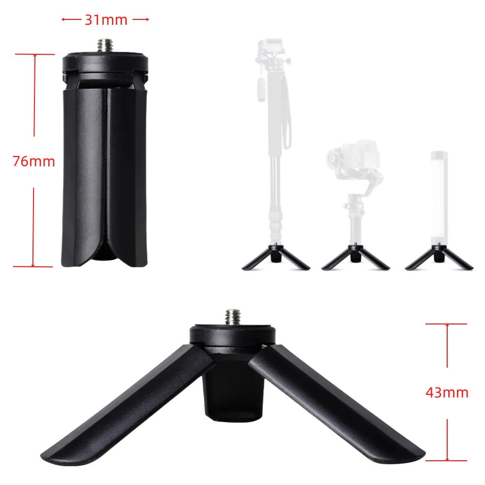 VeFly Mini Table Tripod Stand with 1/4" Screw | Phone & Camera