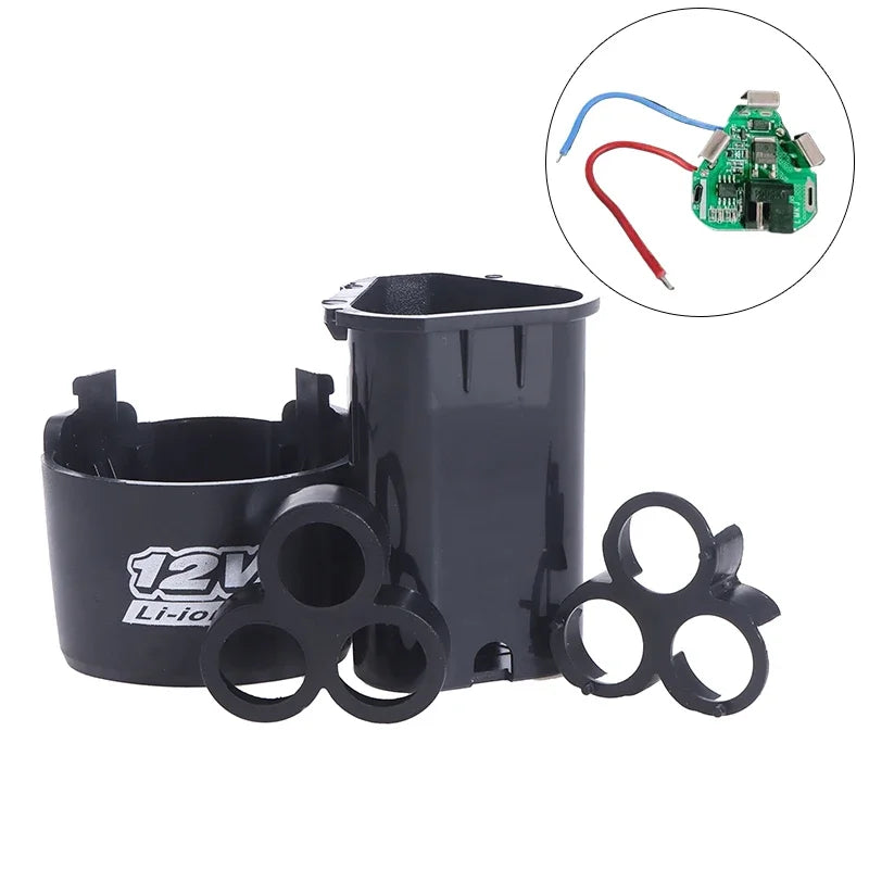 BMS 18650 Lithium Box Circuit Pack Shell Case Bracket Hand Drill Power Li-ion Battery Protection Board 3S 12V DC Electric Tool Oasis Select
