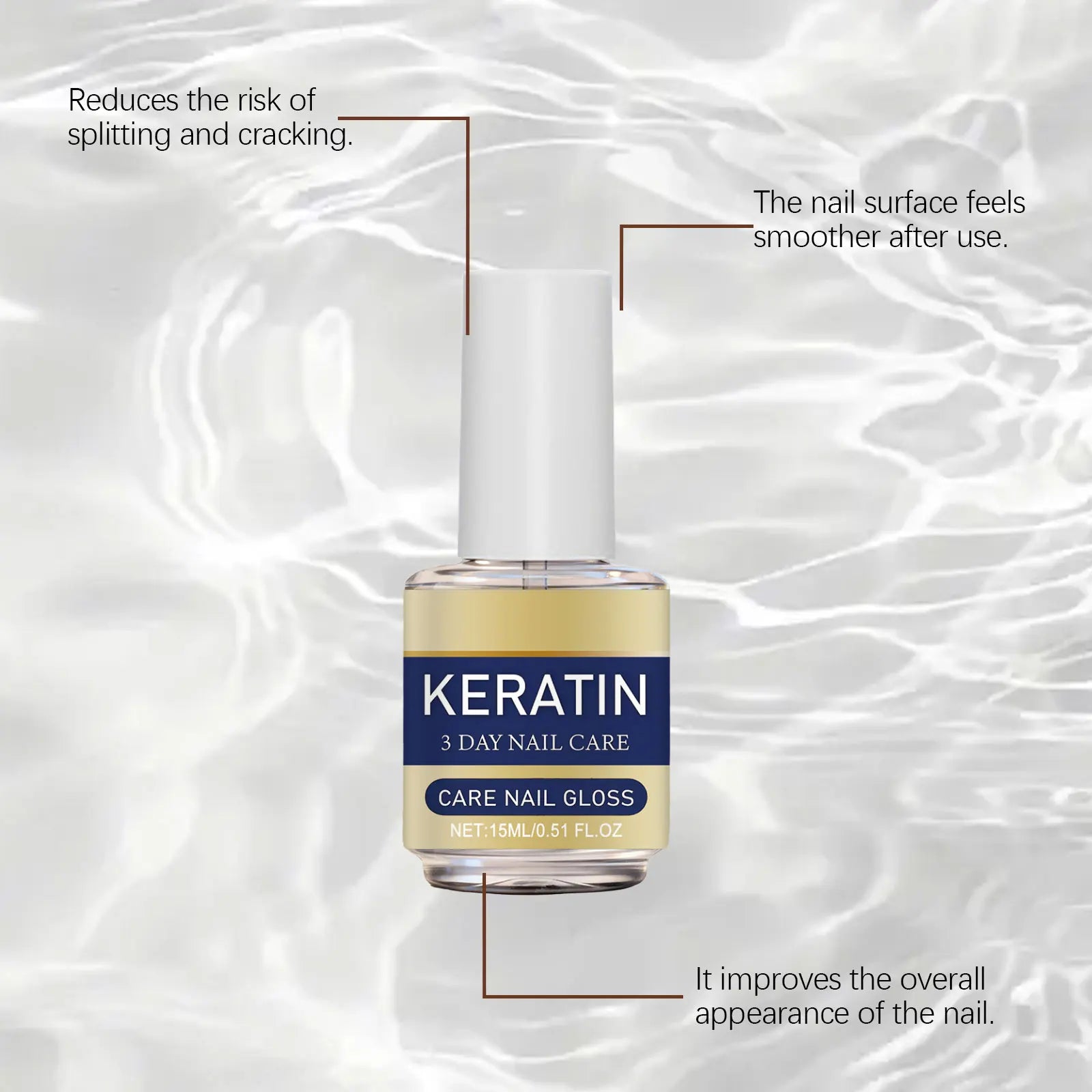 Care nail gloss for Broken Nail Repaired Clear Quick Building Soak Construction Gel Varnish Strong Base Coat Gentle Long-Lasting Oasis Select