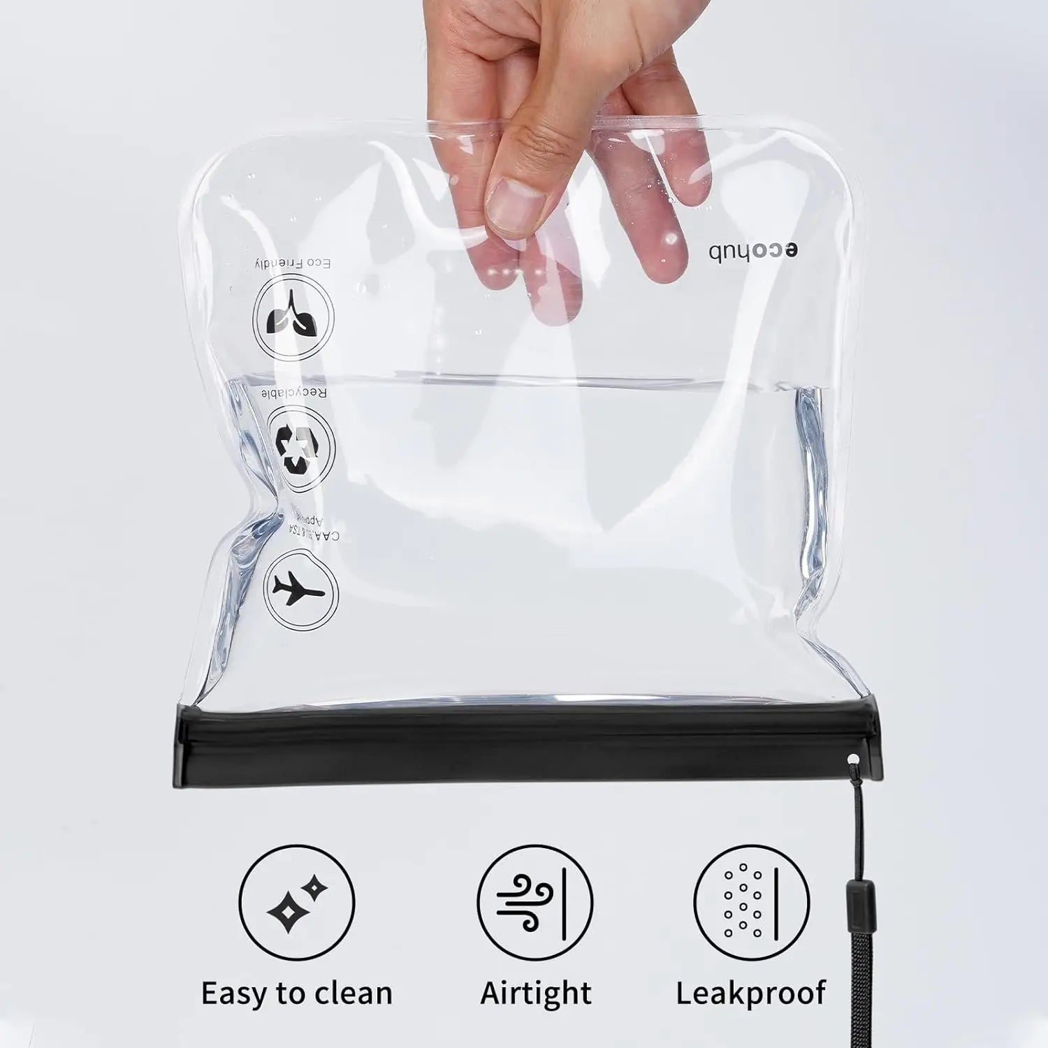 Luggage Transparent Travel Use Leakproof Flight Make Up Waterproof Bag For Women Reusable Airport Security Toiletry Bag Oasis Select