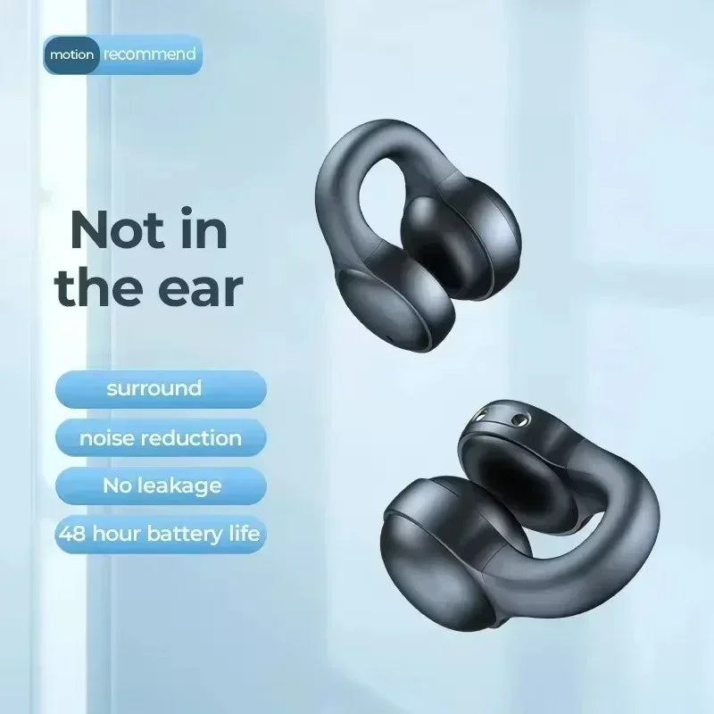 TWS Wireless Bone Conduction Headphones Bluetooth Earphones Waterproof Sports Earbuds Earring Ear Hook With Mic Headset Oasis Select