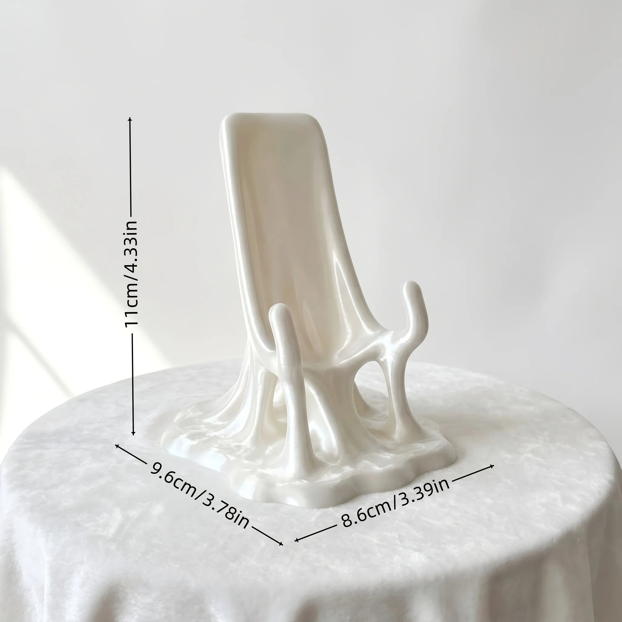Melting Liquid Fluid Phone Stand 3D Printed Portable Desktop Cell Phone Holder Mobile Cradle Home Office Kawaii Table Decor Gift Oasis Select