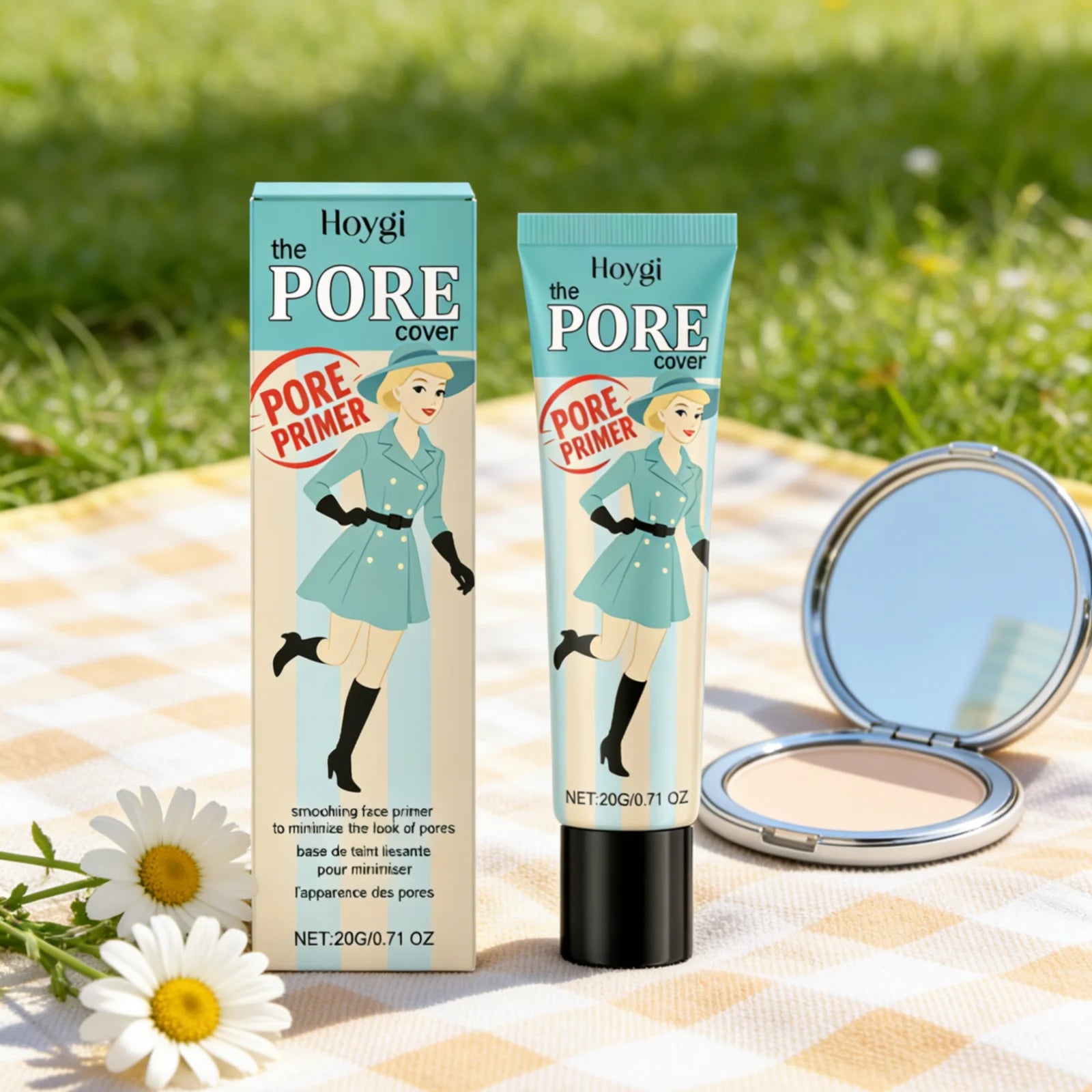 Hoygi Pore Primer Long Lasting Makeup Absorb Excess Oil Fine Texture Refresh Moisturizing Gentle Formula Smoothing Face Primer Oasis Select