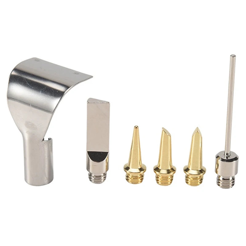 5/6Pcs Replacement Copper Tips Nozzle Kit For Hs-1115K / Mt-100 Aerated Flame Butane Gas Soldering Iron Cordless Welding Tool Oasis Select 6pcs