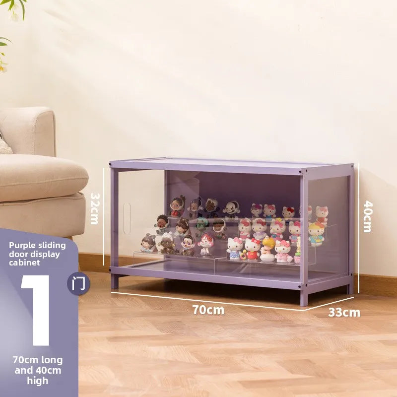 Figure display cabinet Transparent pain cabinet Suitable for Lego model building block Toy doll bag blind box storage rack Oasis Select 70 long doors
