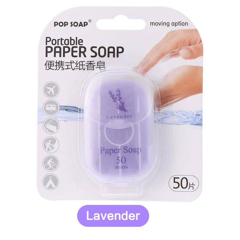 Ultimate Portable Paper Soap Sheets For Outdoor Travel， disposable hand washing travel soap Oasis Select Lavender