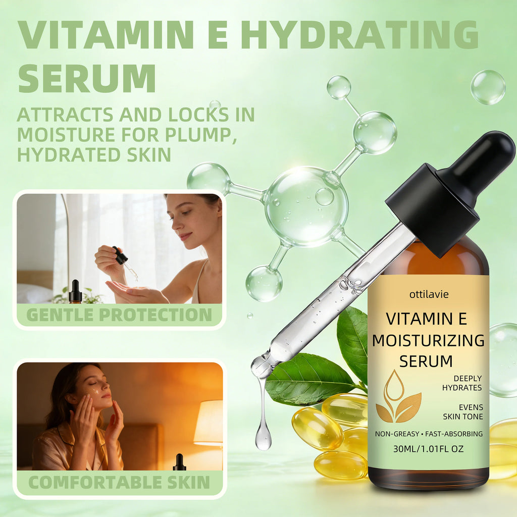 ottilavie Vitamin E Moisturizing Serum | All-Day Hydration Face Serum Oasis Select