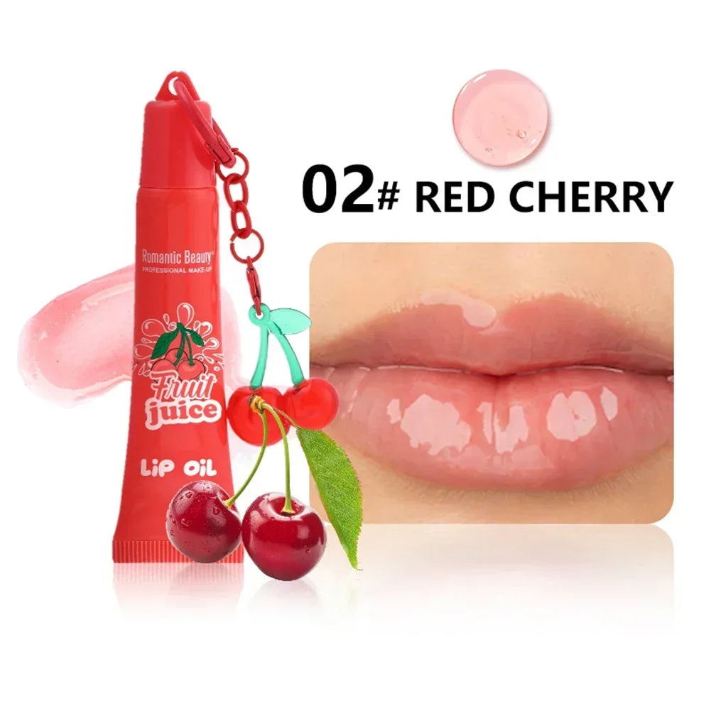 Moisturizing Fruit Lip Oil Hydrating Nourishing Formula Soothing Care for Chapped Lips Glossy Shine Non Sticky Everyday Lip Oasis Select Cherry Fruit Lip Oil