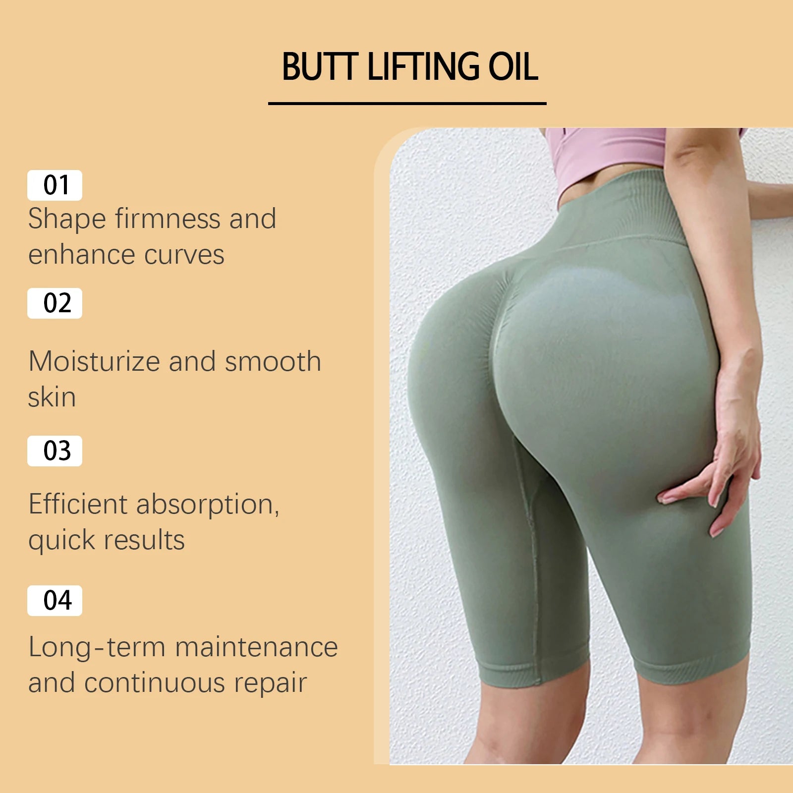 Hip Lifting Oil Buttock Lifting Oil Firming Nourishing Moisturize Tighten Shaper Bum Sexy Body Butt Massage Care Essential Oil Oasis Select