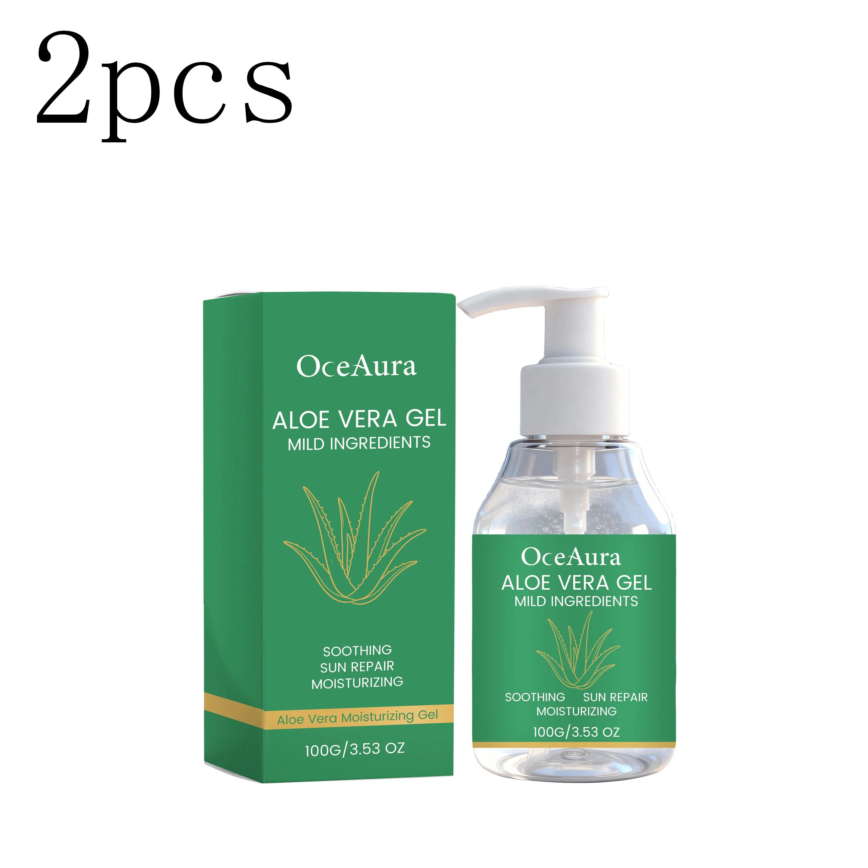 Aloe Vera Moisturizing Gel – Hydrating Body & Face Cream 100g Aloe Vera Gel Oasis Select 2boxed