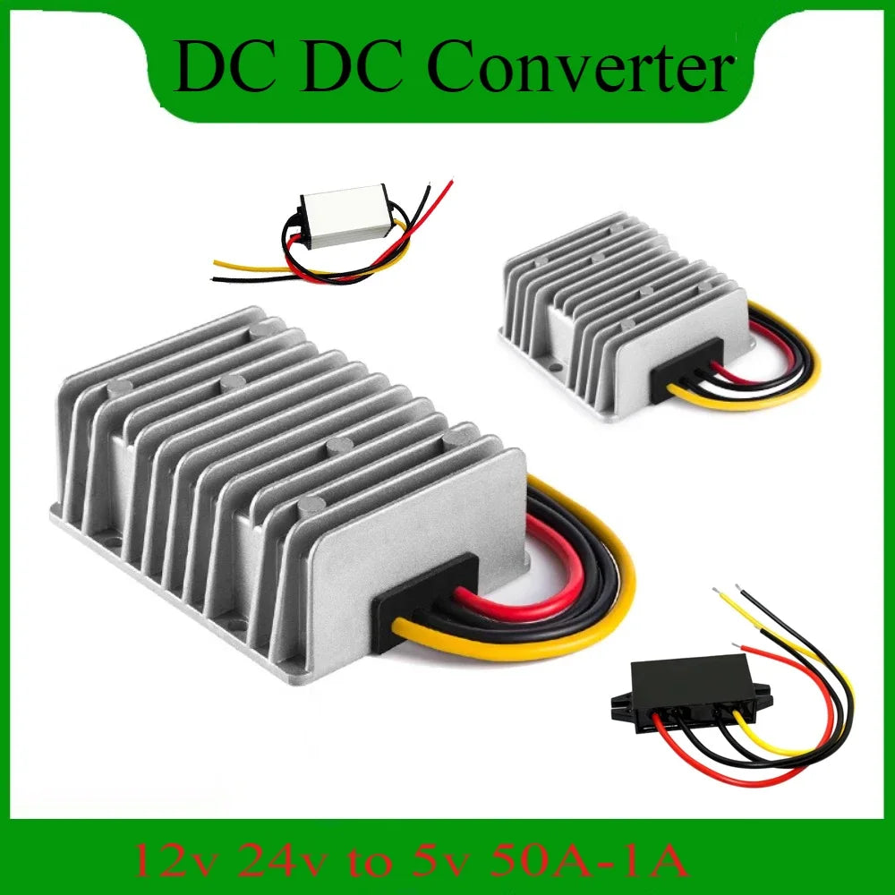 12V 24V to 5V 50A-1A Step Down Voltage Converter Voltage Reducer DC Converter Regulator 12 Volt to 5 Volt Buck Power Supply Oasis Select