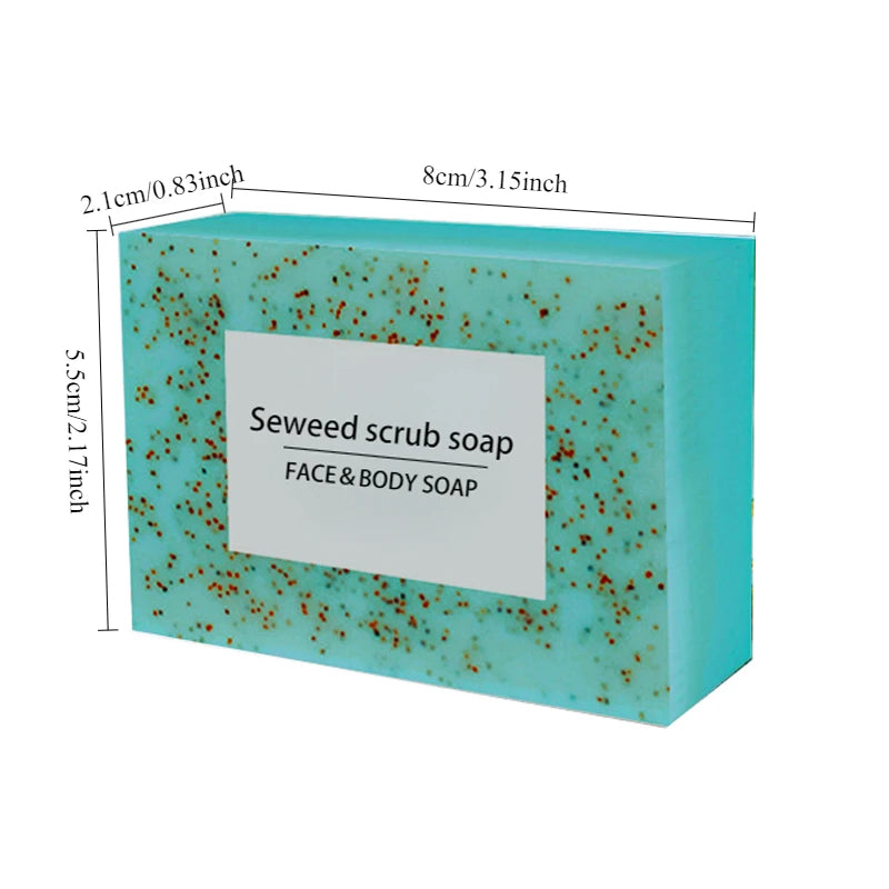 Seaweed scrub particle soap is rich in vitamin E. It contains olive oil, which gently cleanses the face, moisturizes and hydrate Oasis Select