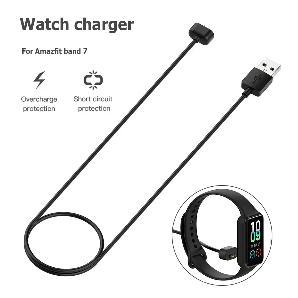 Amazfit Band 7 Charging Cable – 1m Portable Charger Cord Smartwatch Charging Cable Oasis Select