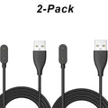 2-Pack USB Charger for Huawei Band 10/9/8/7/6 & Watch Fit Smartwatch Charger Oasis Select black
