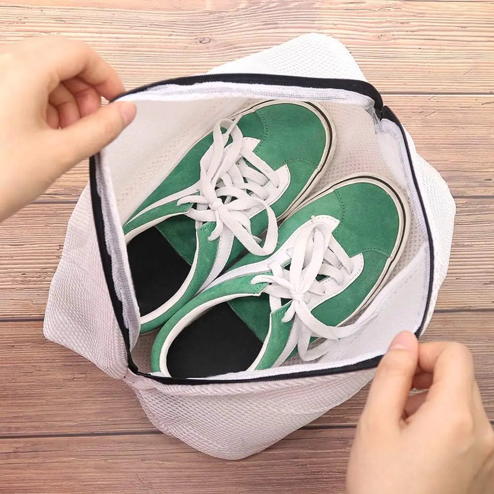 1/2/4 PCS Machine Washable Shoe Bag Anti-Deformation Laundry Mesh for Sneakers Protects Shoes Washer Compact Travel Laundry Tool Oasis Select