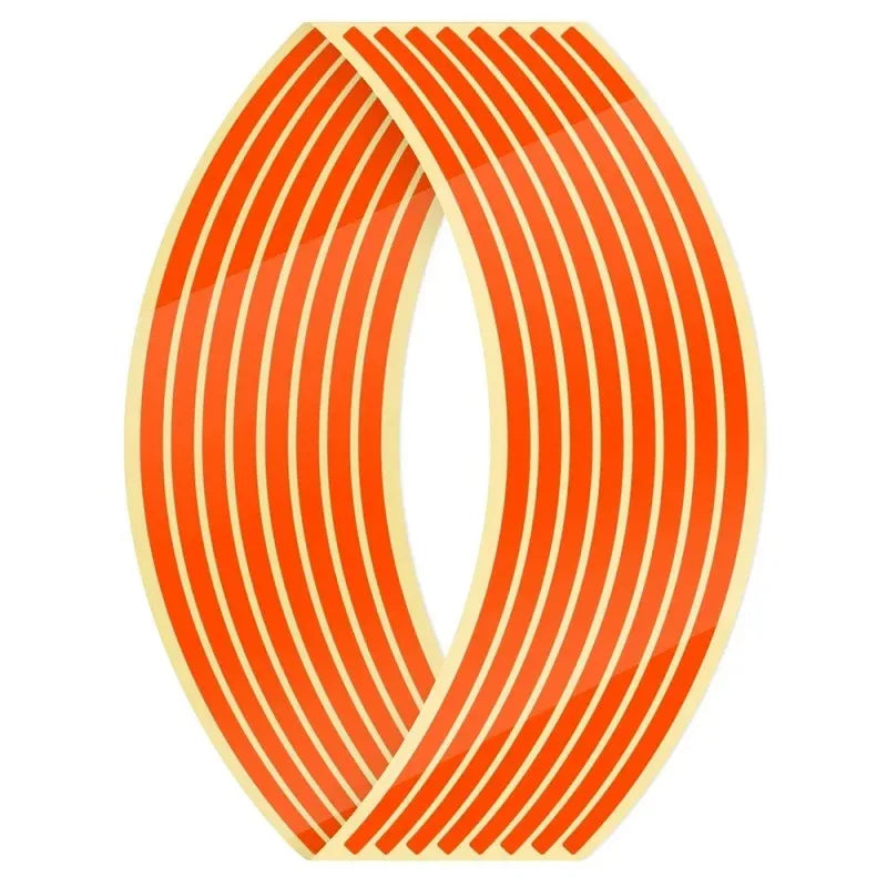 1/2/3set Motorcycle Wheel Sticker 18 Reflective Rim Stripe Tape Car Bicycle Wheel Decoration Universal Sticker For Motorcycle Oasis Select