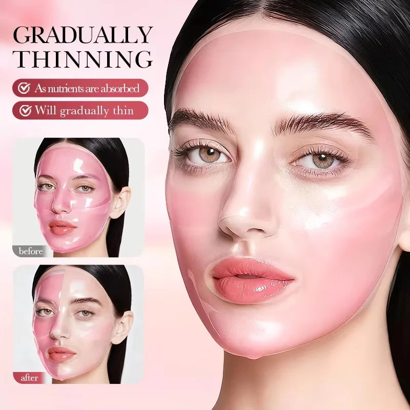 SADOER Collagen Facial Mask – Hydrating, Firming & Brightening Collagen Facial Mask Oasis Select