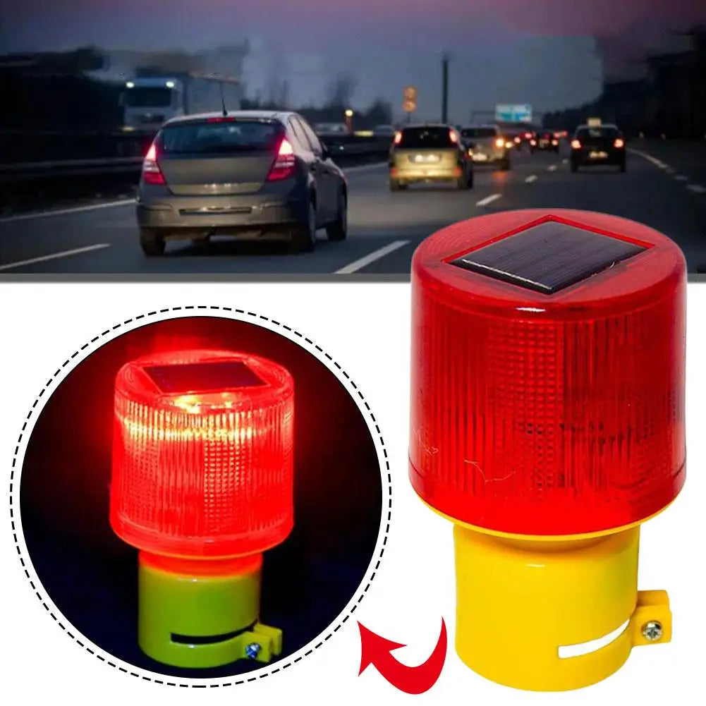 Solar LED Emergency Light Solar Traffic Tower Crane Warning Light LED Bulb Lamp For Construction Site Harbor Road Marine Lamp Oasis Select