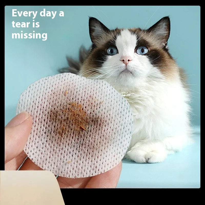 200-piece Canned Portable Pet Wet Wipes for Cats and Dogs, One-time Eye Cleaning Product for Improving Tear Stains and Eye Dirt Oasis Select