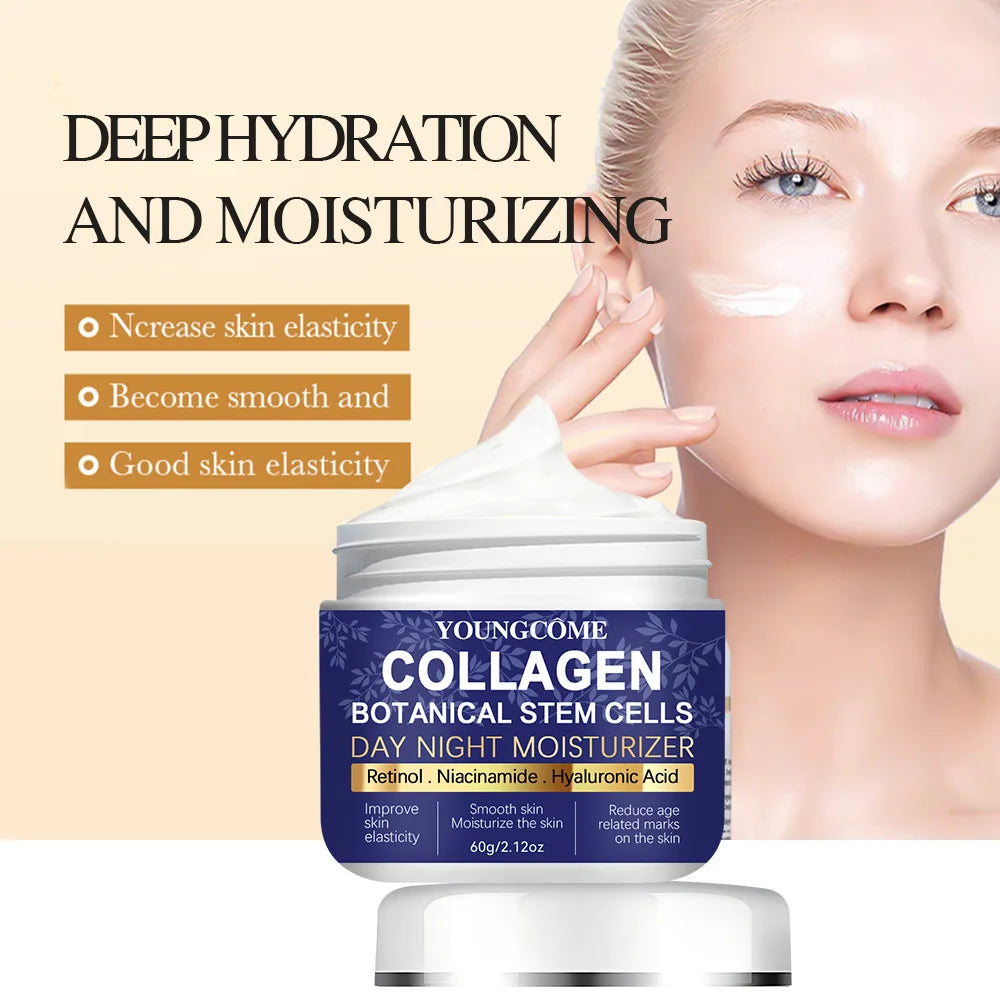 Collagen Face Moisturizer with Airless Pump - Collagen Botanical Stem Cells Cream for Skin with Retinol Niacinamide Oasis Select