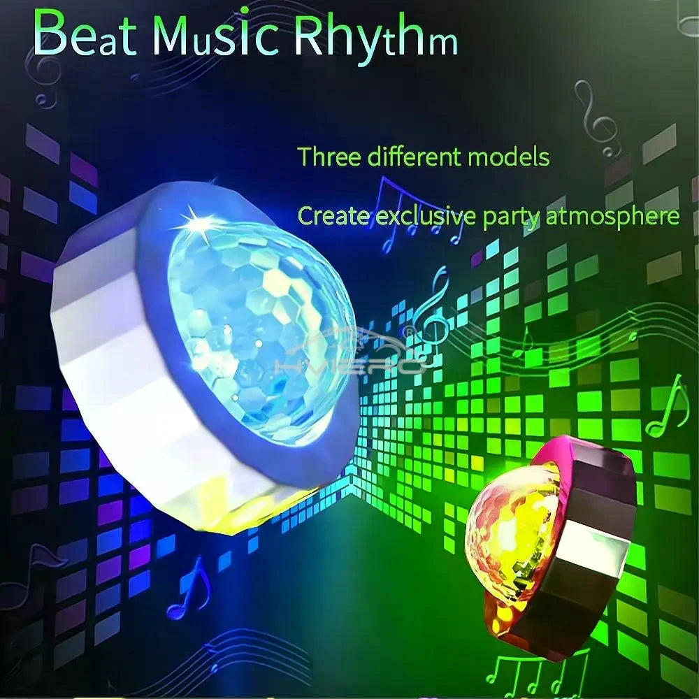 RGB Music LED Atmosphere Dome Lamp | DJ Party Night Light USB