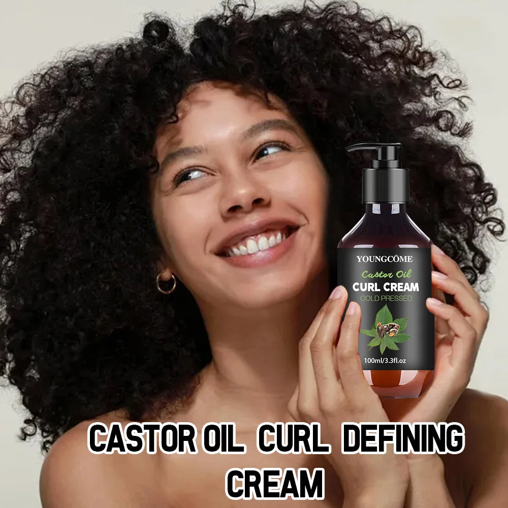 YOUNGCOME Black Castor Oil Curl Defining Cream 100ml