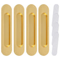 4Pcs Sliding Door Hardware Handle Door Knobs,Self-adhesive Pulls for Kitchen Cabinet Window Glass, No Punching Furniture Oasis Select 4pcs gold