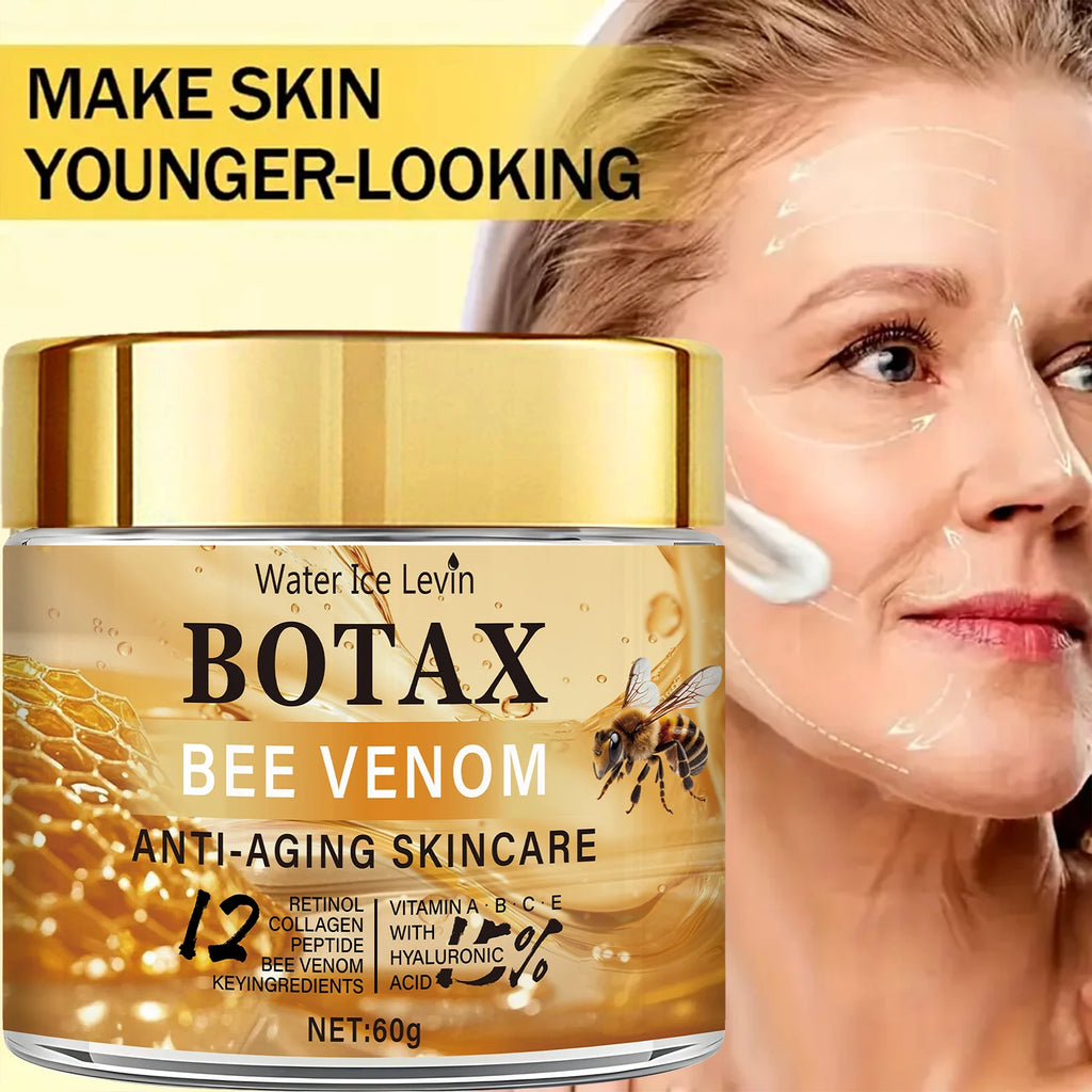 "Botax" Bee Venom Cream - Deep Wrinkle Treatment, Skin Rejuvenation & Firming Action with Collagen Water Ice Levin. 60g. Oasis Select