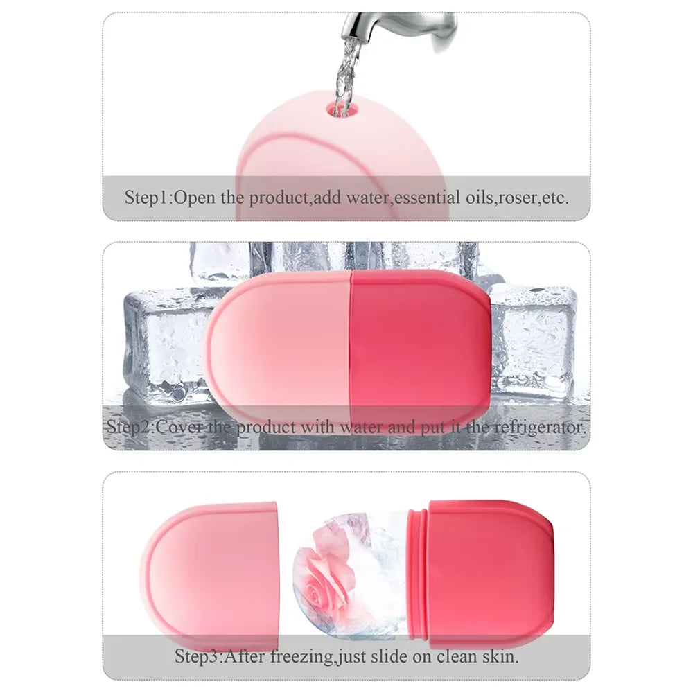 Silicone Ice Roller Face Massager – Pore & Skin Toning Tool Facial Massage Tool Oasis Select