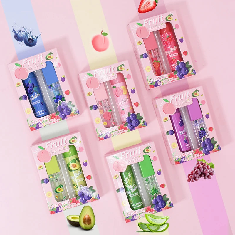 Fruit Lip Oil Set – Moisturizing Nourishing Lip Care Gift Lip Oil Gift Set Oasis Select
