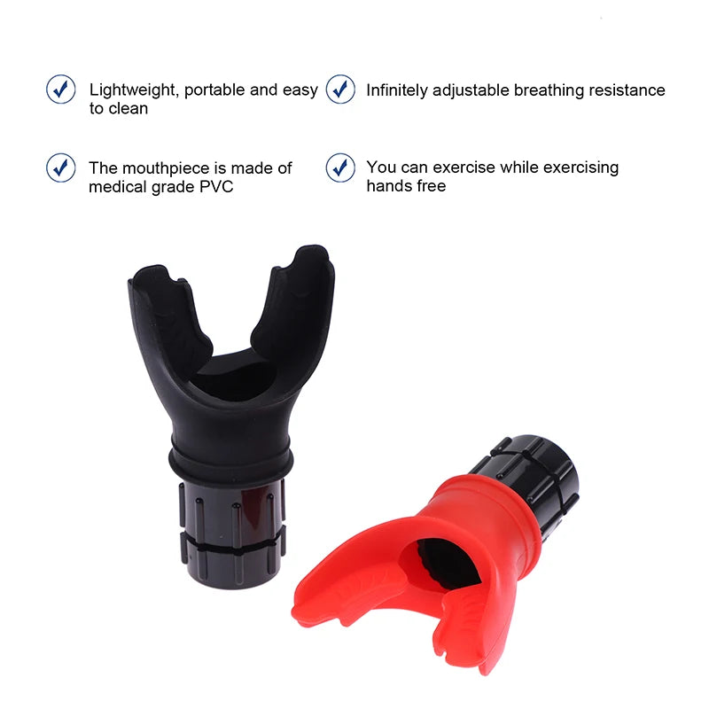 Breathing Trainer Exercise Lung Trainer Silicone Mouthpiece Exercise Training Equipment For Household Healthy Care Accessories Oasis Select